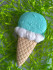 Мороженое - Рожок с шариком, форма для мыла пластиковая - Для мыла и шоколада