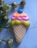 Мороженое - Рожок с ягодкой, форма для мыла пластиковая - Для мыла и шоколада