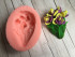 Букет Ирисов форма силиконовая 3D - Молд для мыла