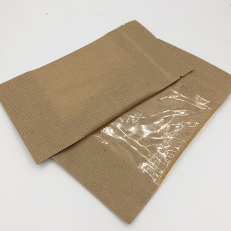 Пакет крафт с окном зип-лок 11*18,5см