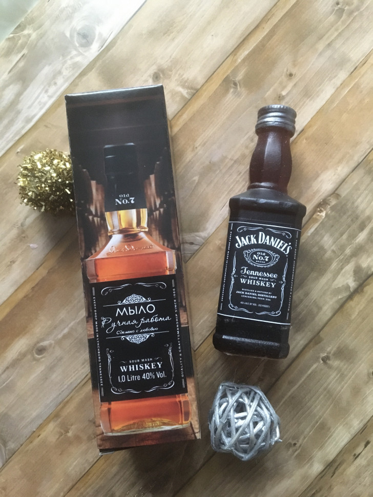 Бутылка Виски Jack Daniels Силиконовая форма 3D для мыла - Молд для мыла