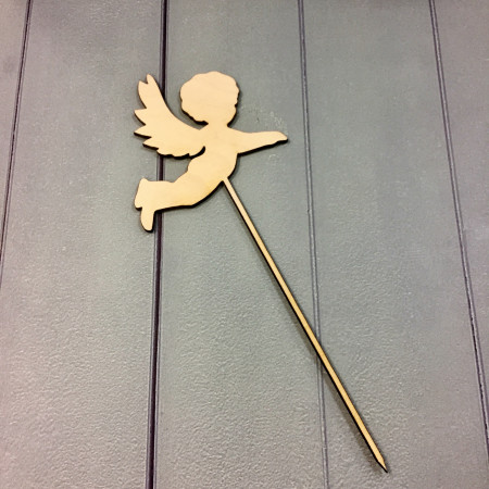 Ангел топпер деревянный