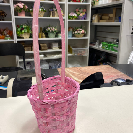 Корзина плетеная бамбук D=13 см  R Корзина плетеная бамбук D=13 см  R