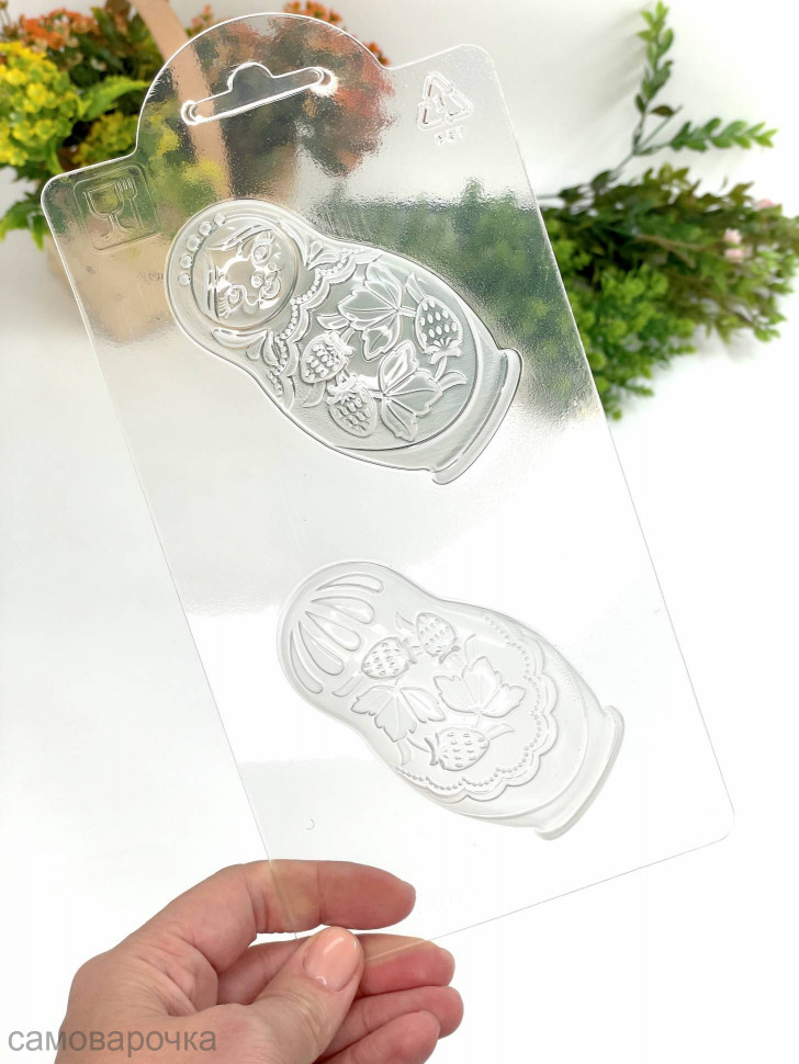 Матрешка форма пластиковая для шоколада - 