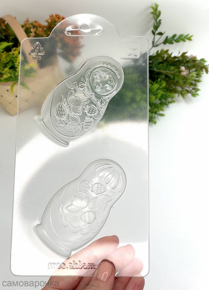 Матрешка форма пластиковая для шоколада - 