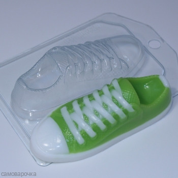 Кед, форма для мыла пластиковая