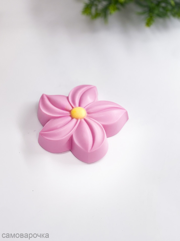 Цветок форма пластиковая для мыла и шоколада - Цветок форма пластиковая для мыла и шоколада -