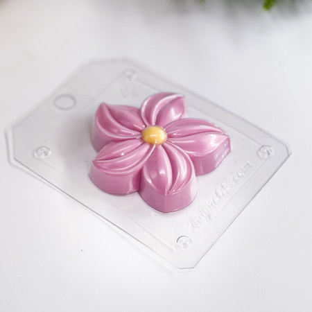 Цветок форма пластиковая для мыла и шоколада Цветок форма пластиковая для мыла и шоколада