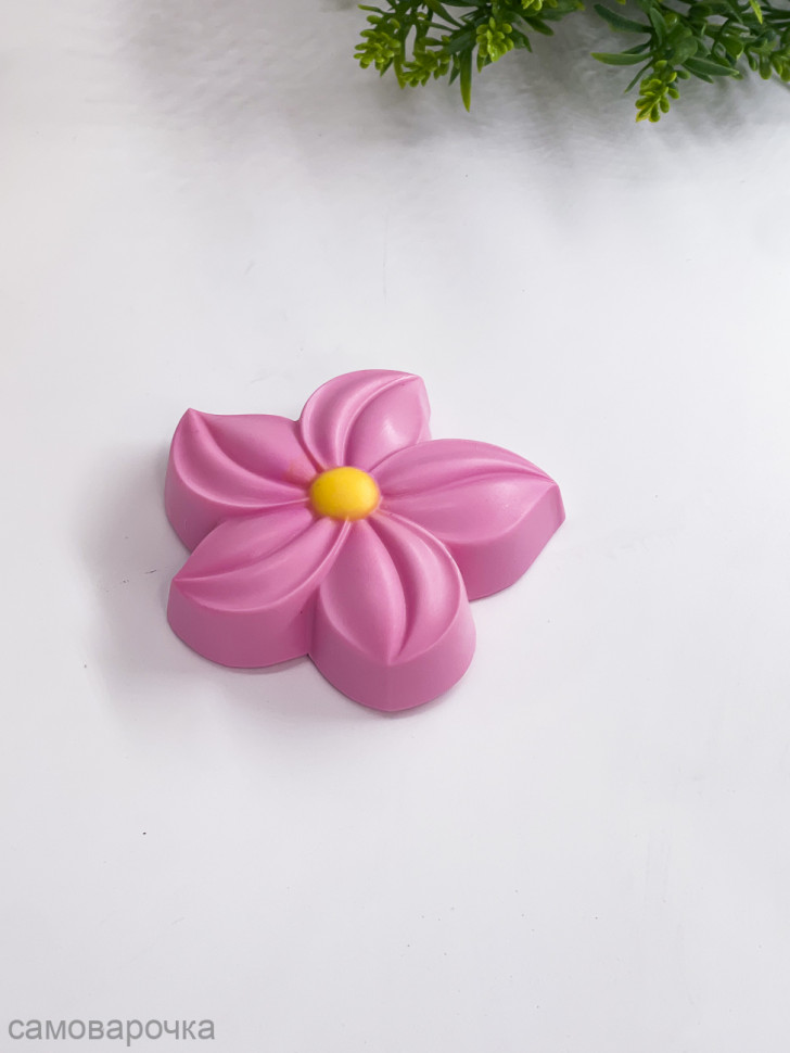Цветок форма пластиковая для мыла и шоколада - Цветок форма пластиковая для мыла и шоколада -