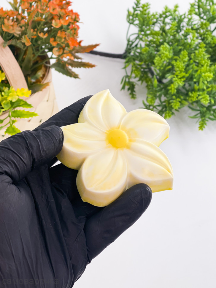 Цветок форма пластиковая для мыла и шоколада - Цветок форма пластиковая для мыла и шоколада -