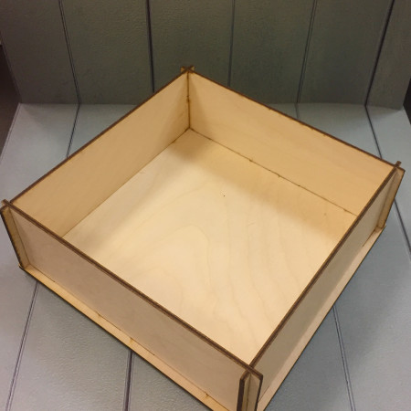 Ящик большой квадрат деревянный 20*20*6,5 см Ящик большой квадрат деревянный 20*20*6,5 см