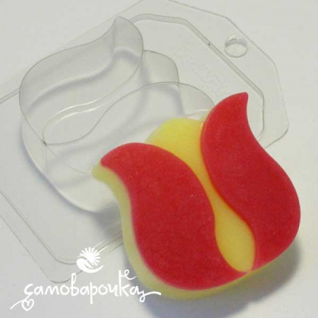 Тюльпан плоский форма пластиковая