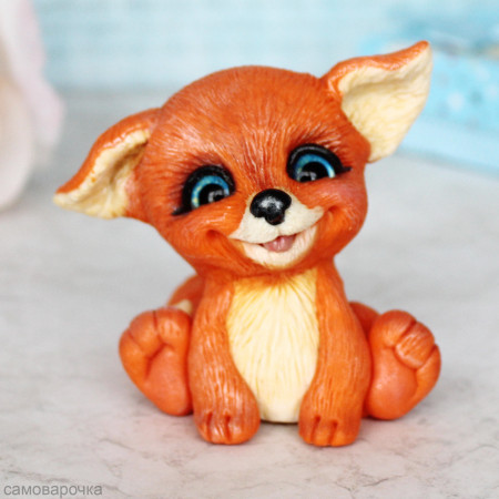 Хитрый лисенок Силиконовая форма 3D*