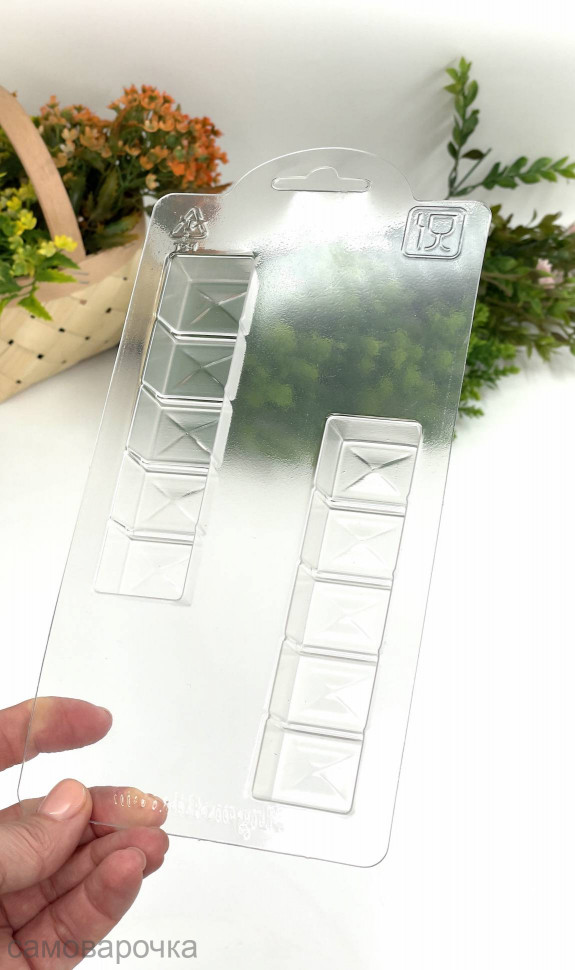 Батончик плиточный форма пластиковая - 