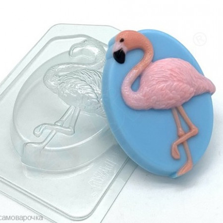 Фламинго на овале форма пластиковая Фламинго на овале форма пластиковая