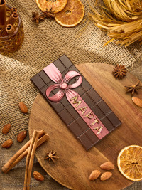 Дубайский шоколад 8 марта с бантом форма пластиковая