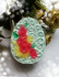 Яйцо плоское орнамент и цветы форма пластиковая - Для мыла и шоколада
