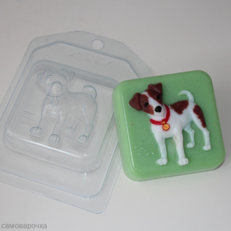 Джек Рассел терьер, форма для мыла пластиковая Джек Рассел терьер, форма для мыла пластиковая