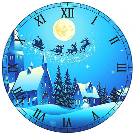 Новогодние циферблаты № 1 набор кругов Новогодние циферблаты № 1 набор кругов