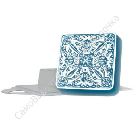 Квадрат узор кружево, форма для мыла пластиковая Квадрат узор кружево, форма для мыла пластиковая