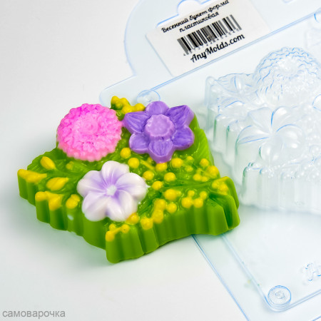 Весенний букет форма пластиковая Весенний букет форма пластиковая