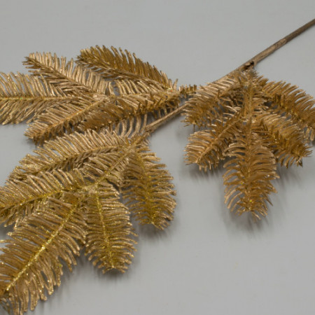 Ветка еловая золото Алана 3 ответвления Зелень искусственная Ветка еловая золото Алана 3 ответвления Зелень искусственная