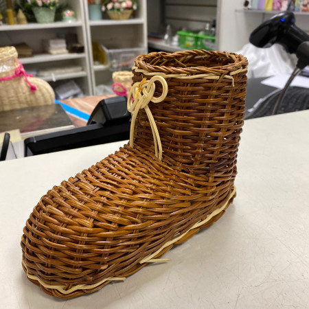 Кашпо Сапожок бамбук Кашпо Сапожок бамбук