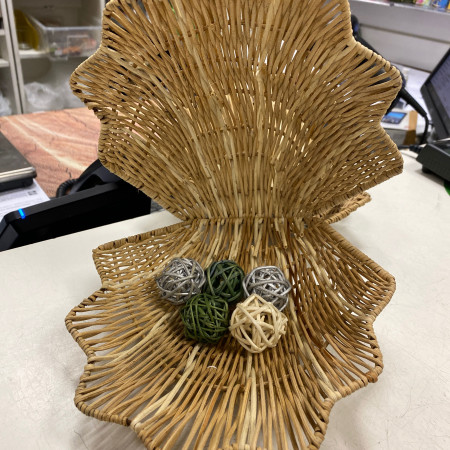 Кашпо Ракушка бамбук D=17 Кашпо Ракушка бамбук D=17