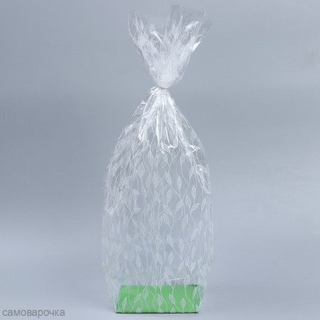 Пакет с жестким дном Ветки 14*14*60 см