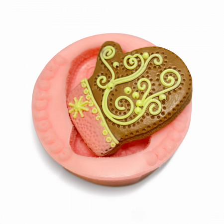 Ажурная варежка Силиконовая форма 3D