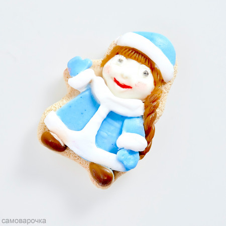 Пряничная снегурочка Силиконовая форма 3D