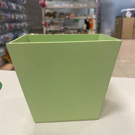 Кашпо деревянное трапеция для цветов 10*15*13 Кашпо деревянное трапеция для цветов 10*15*13