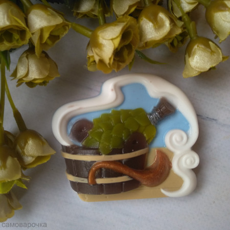 Баня форма для мыла пластиковая Баня форма для мыла пластиковая