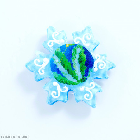 Пряничная снежинка Силиконовая форма 3D
