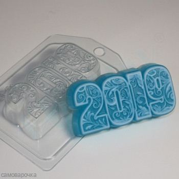 2019 - Орнамент, форма для мыла пластиковая 2019 - Орнамент, форма для мыла пластиковая