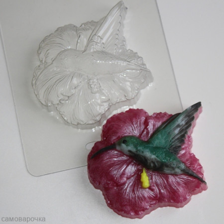 Колибри, форма для мыла пластиковая Колибри, форма для мыла пластиковая