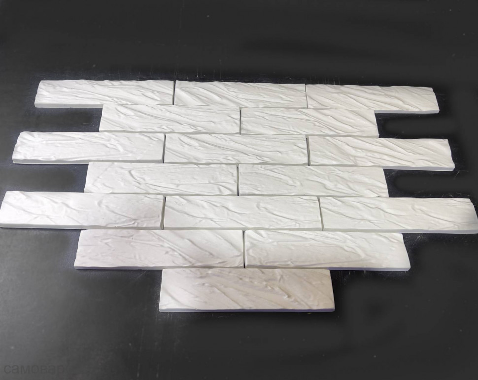 Форма для кирпичиков из гипса волна 200*50*10мм - Форма для кирпичиков из гипса волна 200*50*10мм -