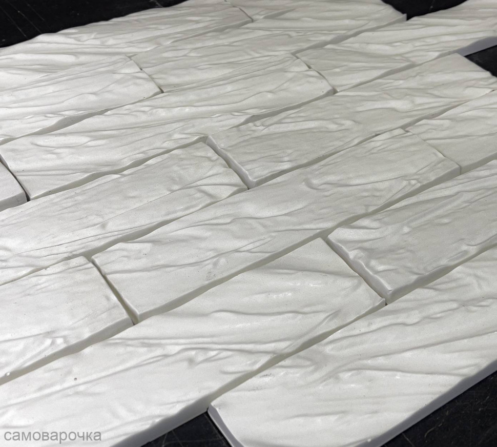 Форма для кирпичиков из гипса волна 200*50*10мм - Форма для кирпичиков из гипса волна 200*50*10мм -