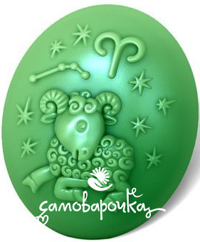 Знаки зодиака "Овен", форма для мыла пластиковая Знаки зодиака "Овен", форма для мыла пластиковая