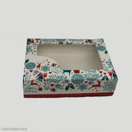 Коробка для мыла Новогодний узор 15х11х4см Коробка для мыла Новогодний узор 15х11х4см