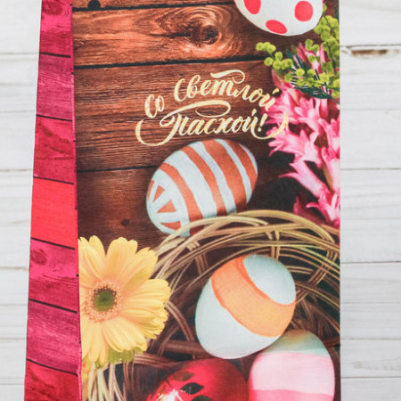 Пакет Со светлой Пасхой 12 × 19 × 7 см