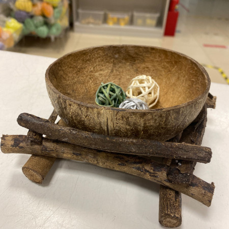 Кашпо Кокос на подставке дерево Кашпо Кокос на подставке дерево