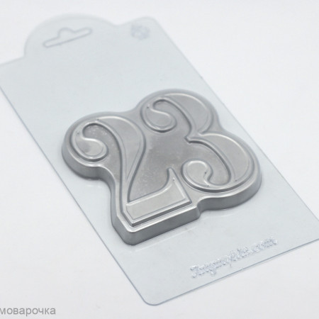 23 цифры шоколад форма пластиковая