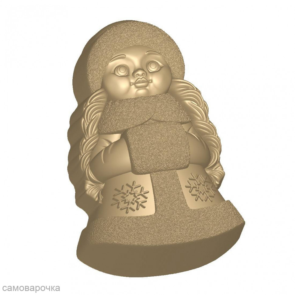 Снегурочка форма пластиковая V3 - 