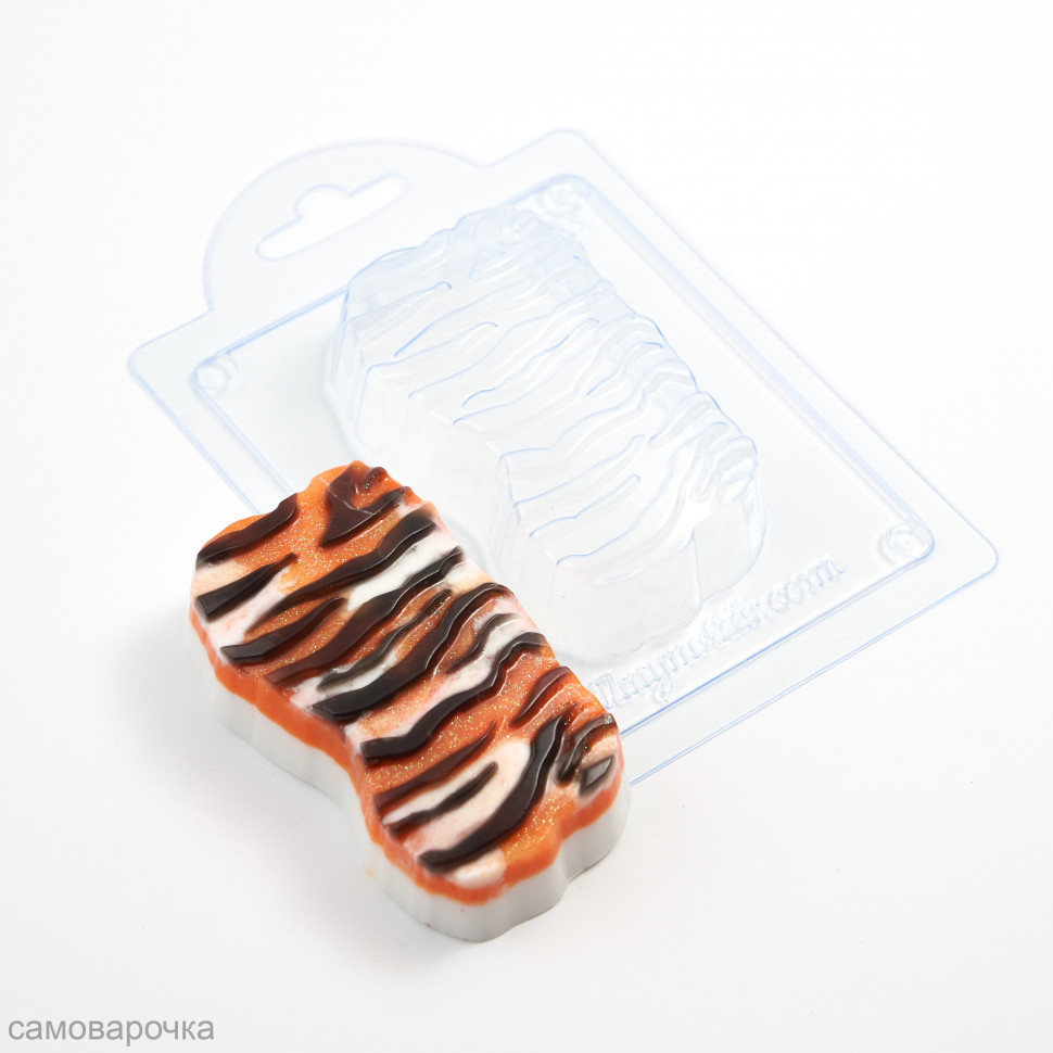 Тигровый окрас форма пластиковая Anymolds - Для мыла и шоколада