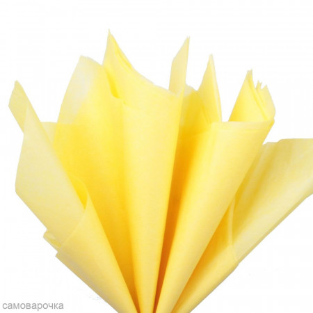 Бумага тишью цвет желтый