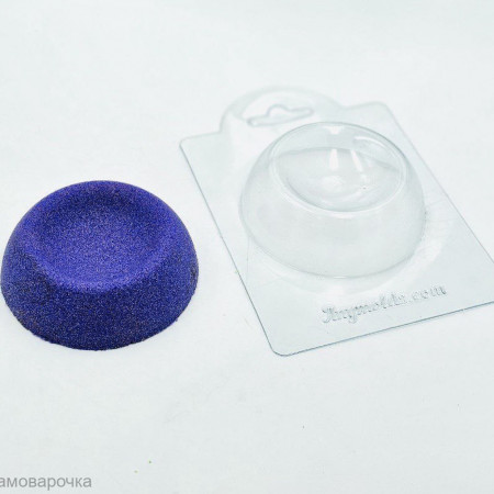 Полусфера для мегабомбочки d 80 мм с выемкой d 55 мм