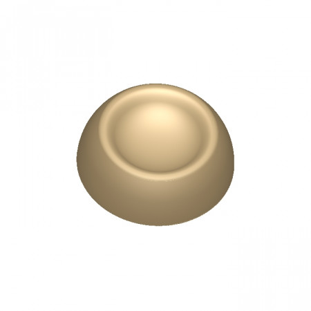 Полусфера d 70 мм с выемкой d 50мм