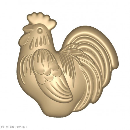 Петушок форма пластиковая для мыла и шоколада