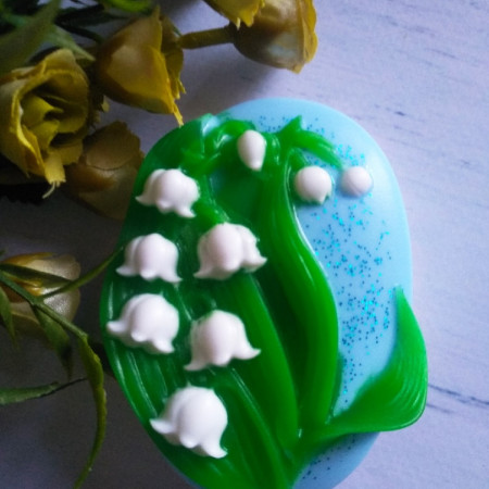 Ландыш, форма для мыла пластиковая